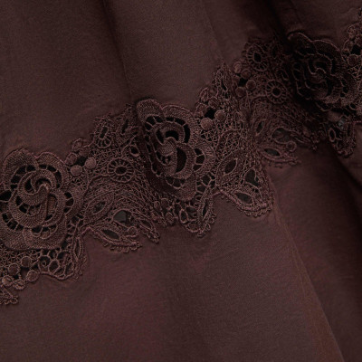 Pure Cotton Lace Insert Beach Dresses