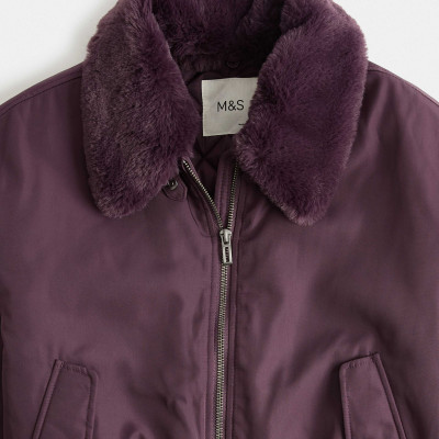 Stormwear™ Faux Fur Collared Bomber Jacket (6-16 Yrs)
