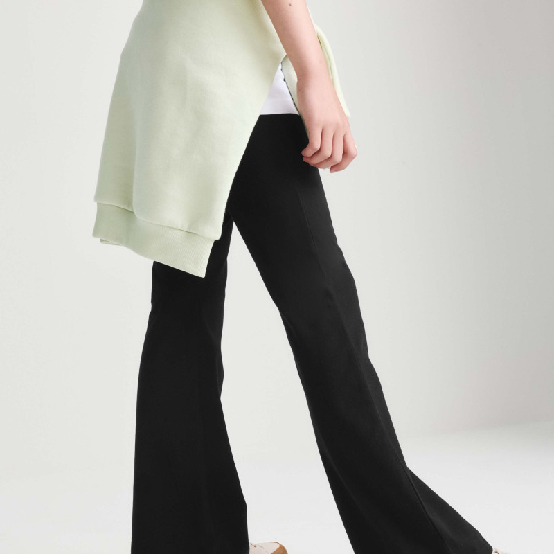 2 Pack Cotton Rich Flared Leggings (6-16 Yrs)
