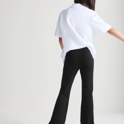2 Pack Cotton Rich Flared Leggings (6-16 Yrs)