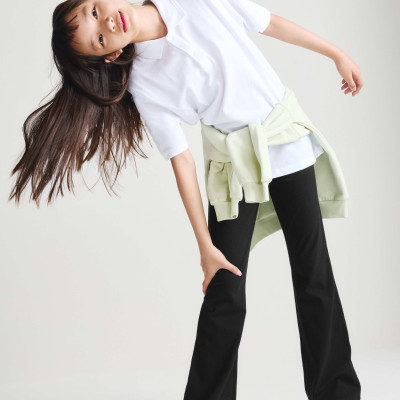 2 Pack Cotton Rich Flared Leggings (6-16 Yrs)
