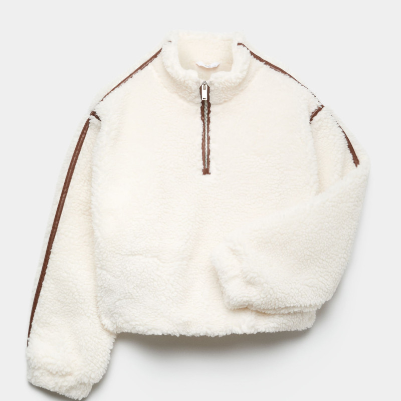 Quarter Zip Borg Fleece Sweatshirt (6-16 Yrs)