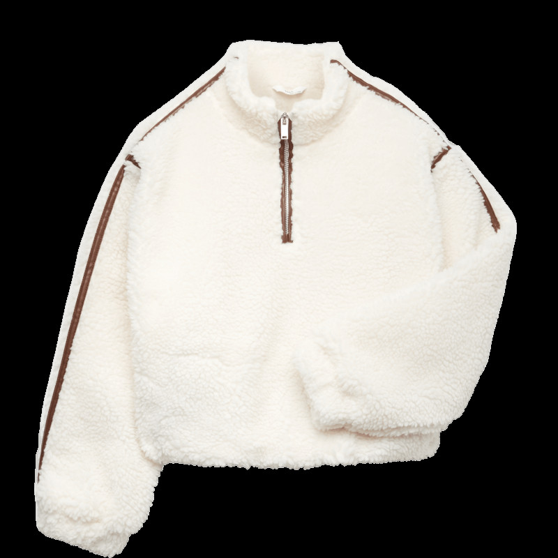 Quarter Zip Borg Fleece Sweatshirt (6-16 Yrs)