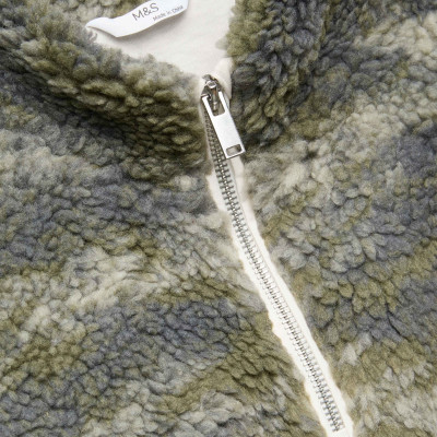 Quarter Zip Borg Fleece Sweatshirt (6-16 Yrs)