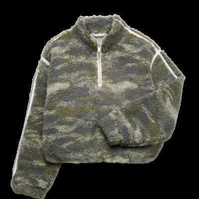 Quarter Zip Borg Fleece Sweatshirt (6-16 Yrs)