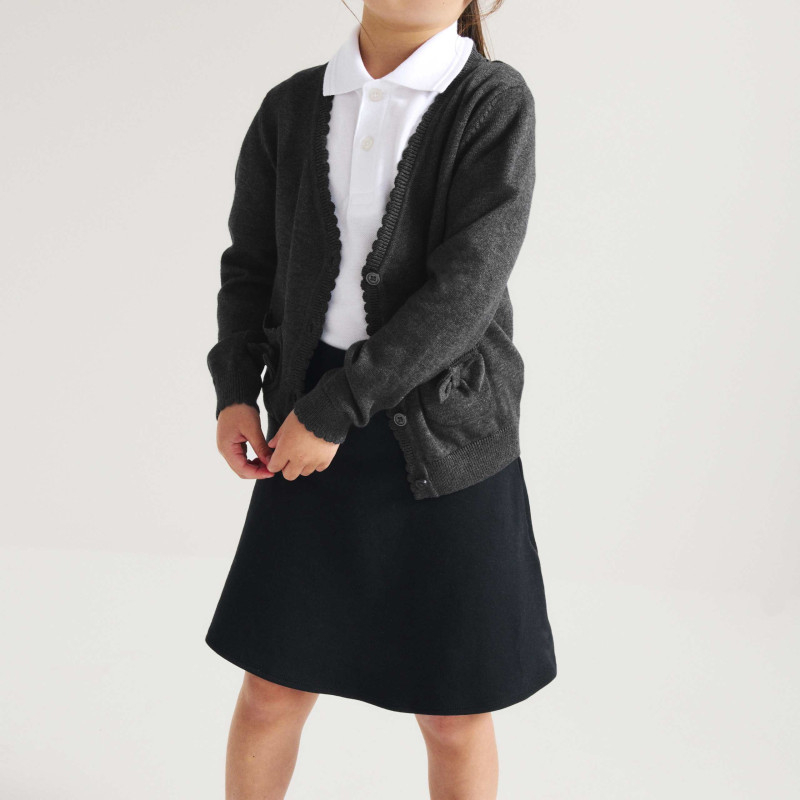 Pure Cotton Bow Pocket Cardigan (3-18 Yrs)