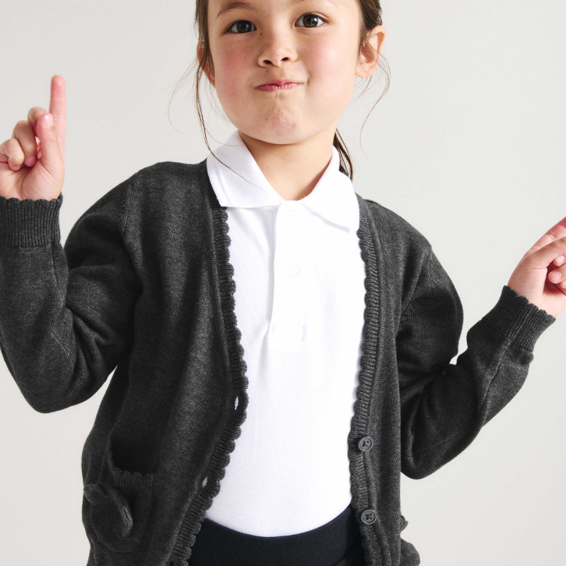 Pure Cotton Bow Pocket Cardigan (3-18 Yrs)