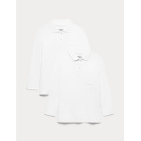 Pure Cotton Easy Dressing StayNew™ Polo Shirts (3-18 Yrs)