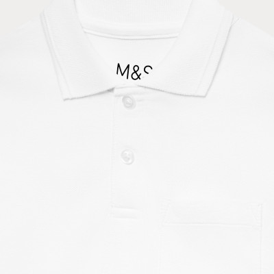 Pure Cotton Easy Dressing StayNew™ Polo Shirts (3-18 Yrs)