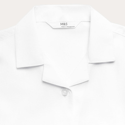 2 Pack Girls' Easy Iron Revere School Shirts (2-16 Yrs)