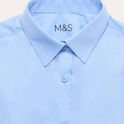 3 Pack Girls' Easy Iron School Shirts (2-16 Yrs)
