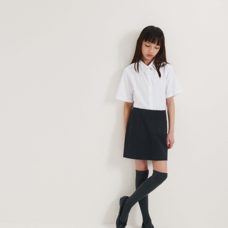 3 Pack Girls' Easy Iron School Shirts (2-16 Yrs)