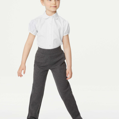 2 Pack Girls' Pintuck Easy Iron School Shirts (2-16 Yrs)