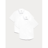 2 Pack Girls' Non-Iron School Shirts (2-18 Yrs)