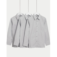 3 Pack Girls' Easy Iron School Shirts (2-16 Yrs)