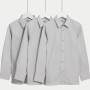 3 Pack Girls' Easy Iron School Shirts (2-16 Yrs)