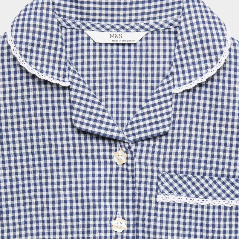 2 Pack Cotton Rich Gingham Dresses (2-14 Yrs)