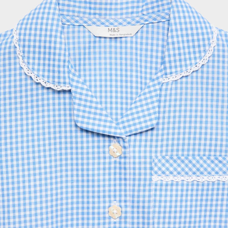 2 Pack Cotton Rich Gingham Dresses (2-14 Yrs)