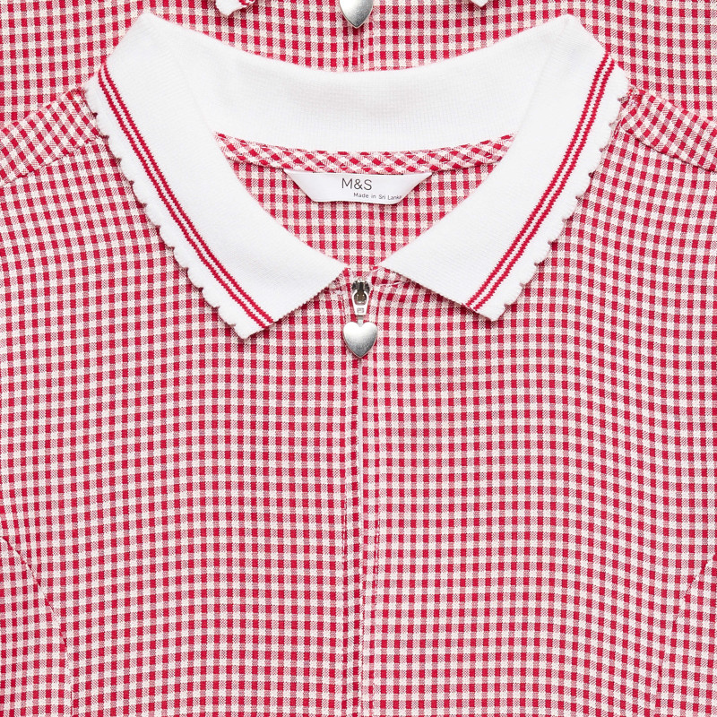 2 Pack Zip Gingham School Dresses (2-14 Yrs)