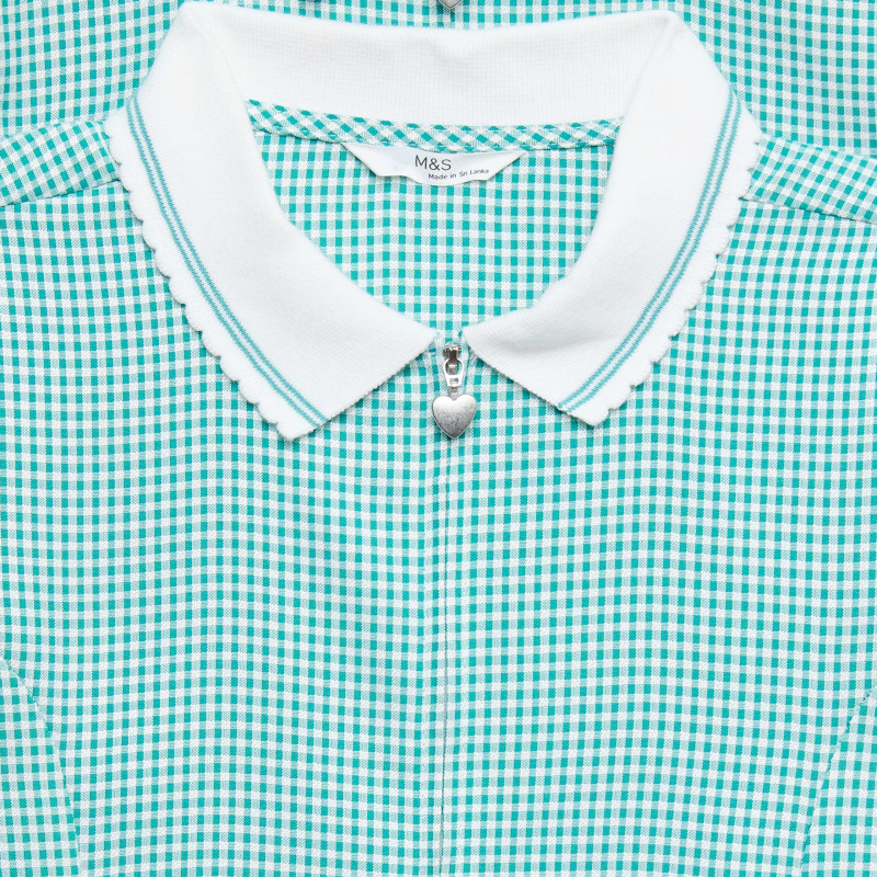 2 Pack Zip Gingham School Dresses (2-14 Yrs)