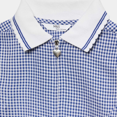 2 Pack Zip Gingham School Dresses (2-14 Yrs)