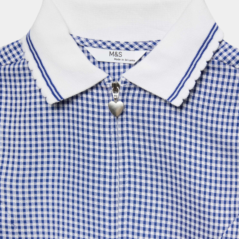 2 Pack Zip Gingham School Dresses (2-14 Yrs)