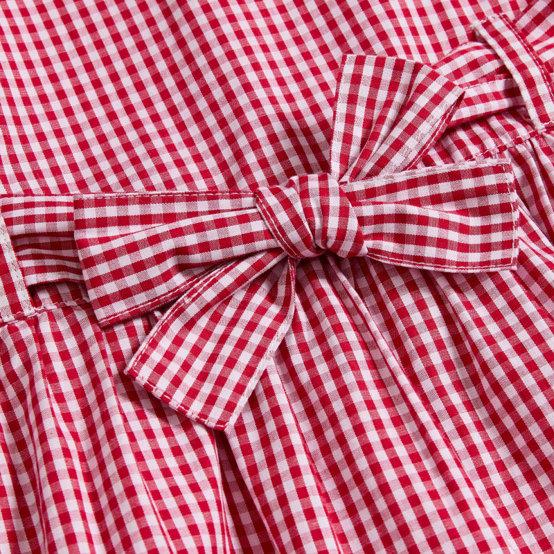 Pure Cotton Gingham School Dress (2-14 Yrs)