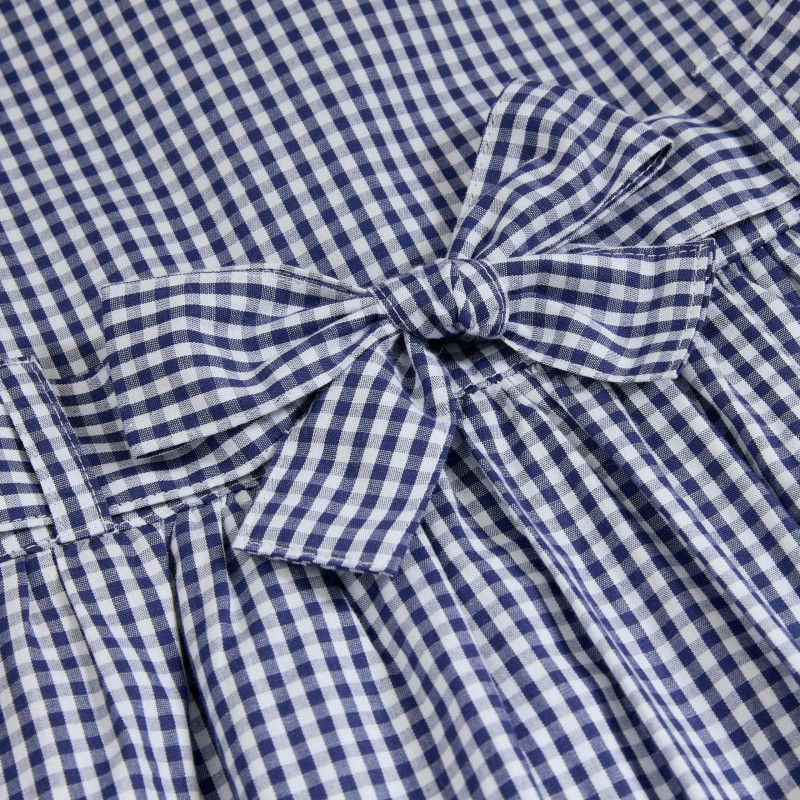 Pure Cotton Gingham School Dress (2-14 Yrs)