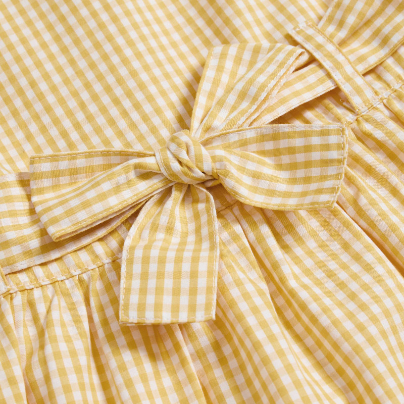 Pure Cotton Gingham School Dress (2-14 Yrs)