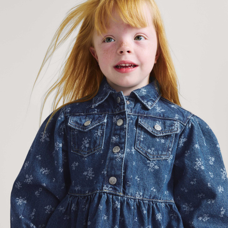 Denim Floral Dress (2-10 Yrs)