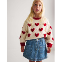 3D Heart Knit Jumper (2-8 Yrs)