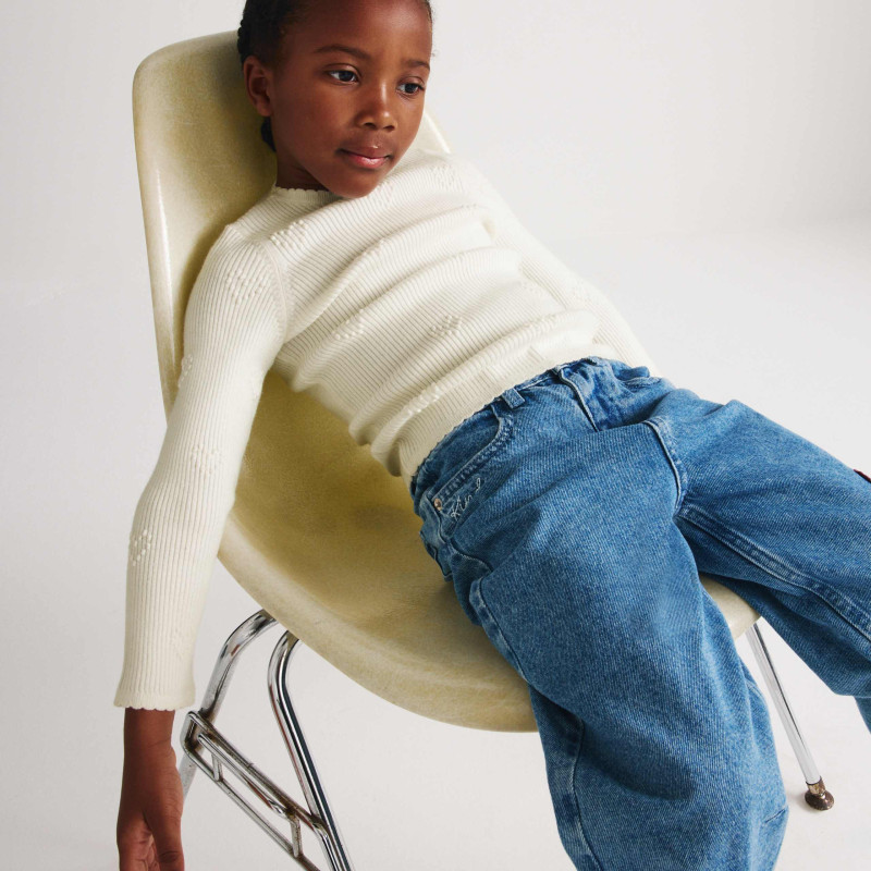 Heart Textured Knitted Top (2-10 Years)