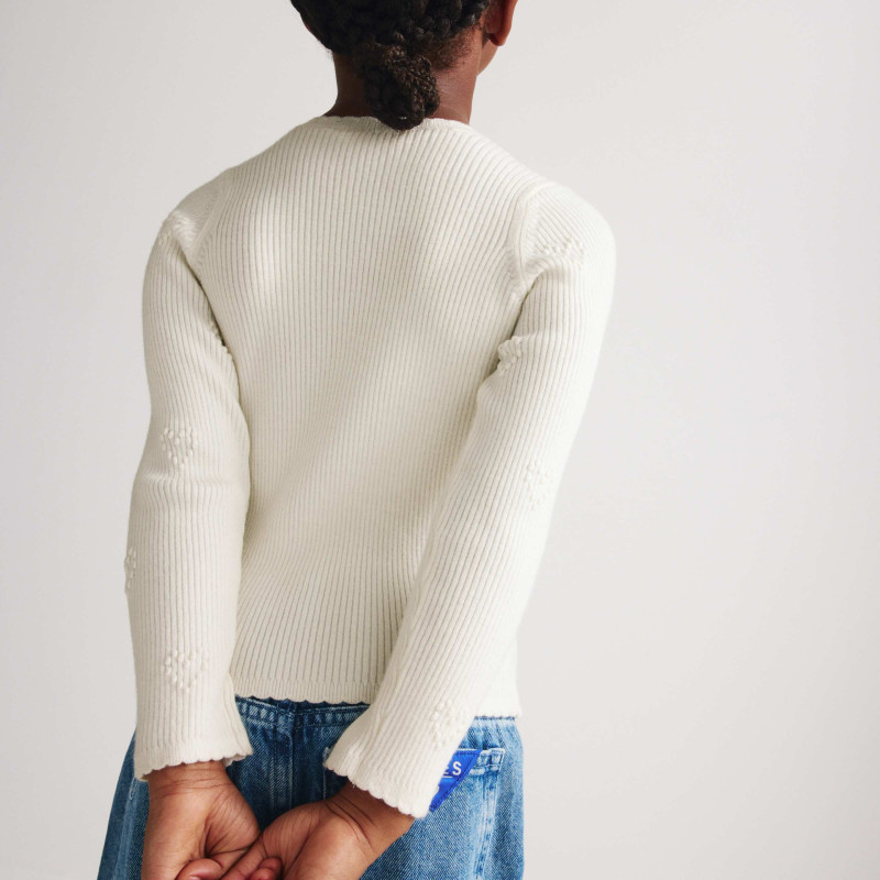 Heart Textured Knitted Top (2-10 Years)