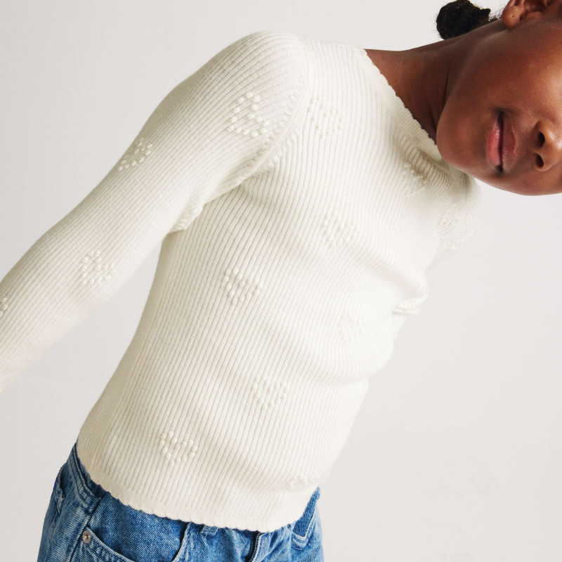 Heart Textured Knitted Top (2-10 Years)