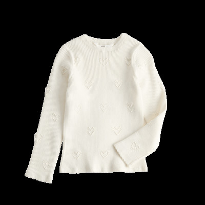 Heart Textured Knitted Top (2-10 Years)
