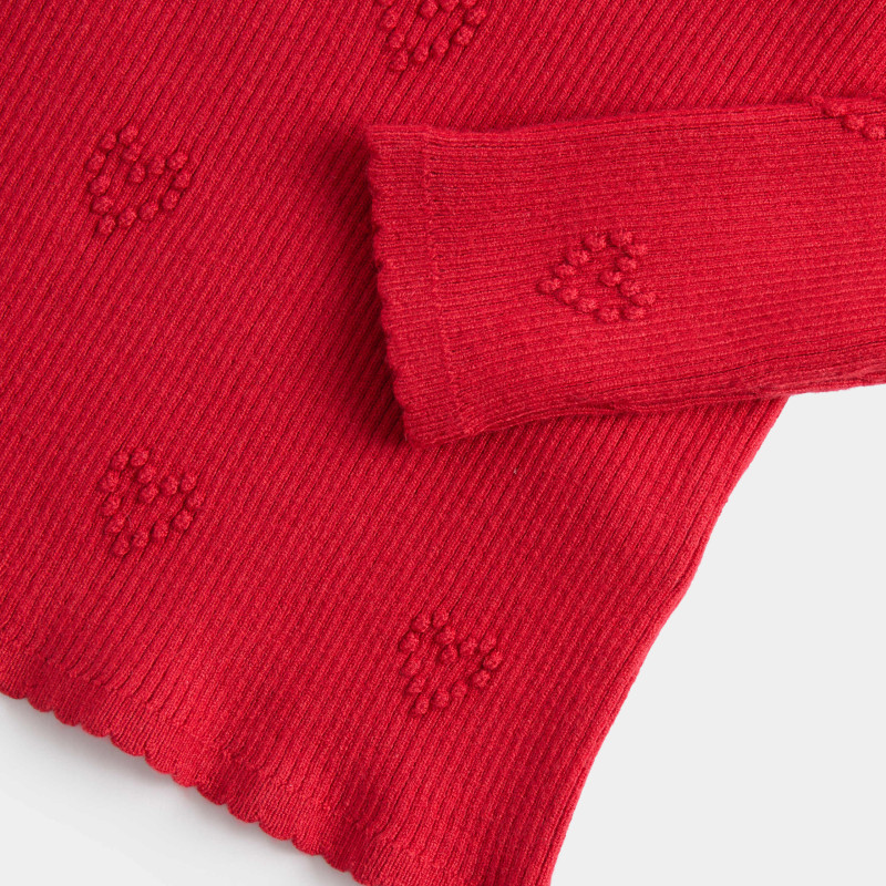Heart Textured Knitted Top (2-10 Years)