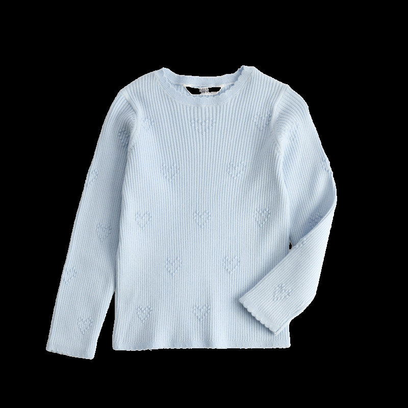 Heart Textured Knitted Top (2-10 Years)