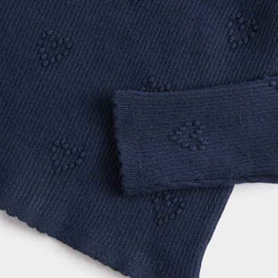 Heart Textured Knitted Top (2-10 Years)