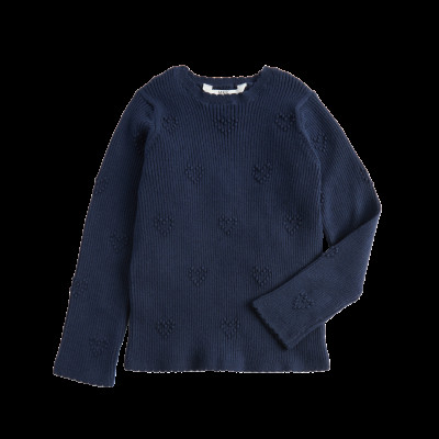 Heart Textured Knitted Top (2-10 Years)