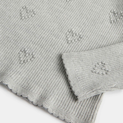 Heart Textured Knitted Top (2-10 Years)