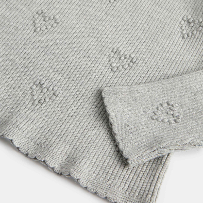 Heart Textured Knitted Top (2-10 Years)