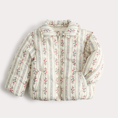 Floral Quilted Jacket (2-8 Yrs)