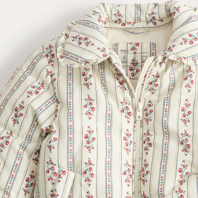 Floral Quilted Jacket (2-8 Yrs)