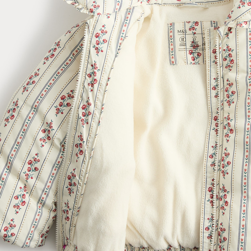 Floral Quilted Jacket (2-8 Yrs)