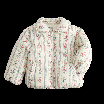 Floral Quilted Jacket (2-8 Yrs)
