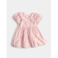 Pure Cotton Floral Collared Dress (0-5 Yrs)