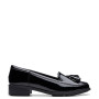Patent Leather Tassel Slip On Loafers