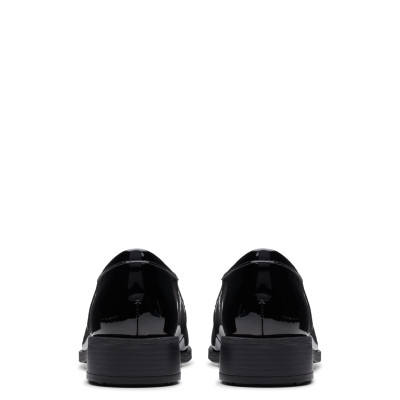 Patent Leather Tassel Slip On Loafers