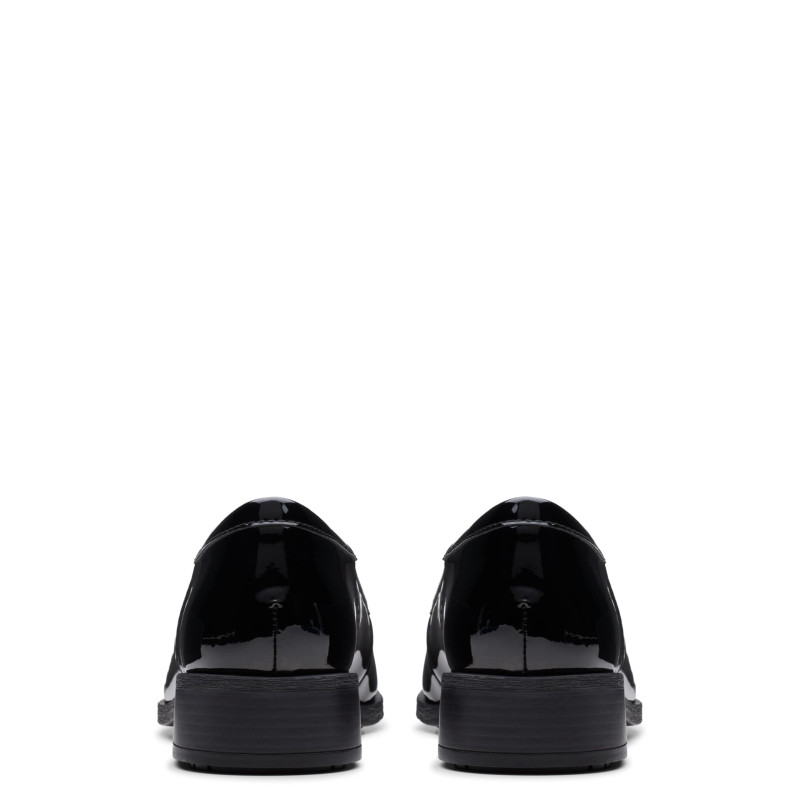 Patent Leather Tassel Slip On Loafers