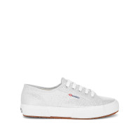 Canvas Lace Up Glitter Trainers
